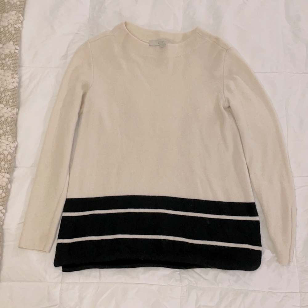 Loft creme sweater, XSP